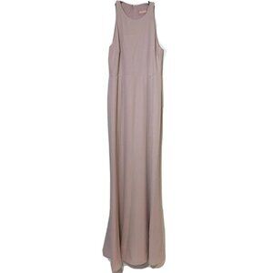 Show Me Your Mumu Chicago High Neck Maxi Bridesmaid Gown Pink M Wedding Formal